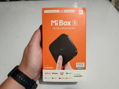 Лот: 16509470. Фото: 1. ТВ-приставка MI BOX S (MDZ-22-AB... Медиаплееры