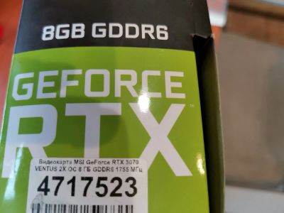 Лот: 17356602. Фото: 1. Видеокарта geforce RTX 3070 ventus... Видеокарты