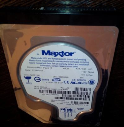 Лот: 4472711. Фото: 1. Жесткий диск 40Gb. Жёсткие диски (HDD)