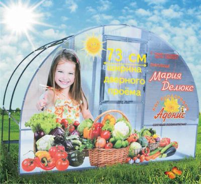 Лот: 3884983. Фото: 1. Теплица "Мария Делюкс" из квадратной... Теплицы