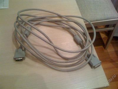 Лот: 1371341. Фото: 1. DVI-to-DVI кабель, 4,5м, цвет... Шлейфы, кабели, переходники