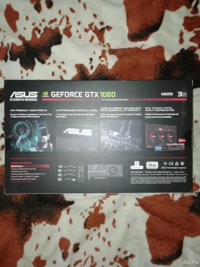 Лот: 13558675. Фото: 1. GTX 1060 ASUS TURBO 6GB GDDR5. Видеокарты
