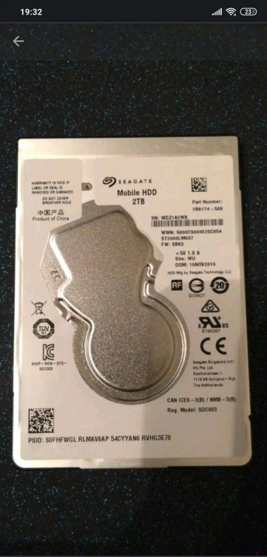 Лот: 14702557. Фото: 1. Seagate ST2000LM007. Жёсткие диски (HDD)