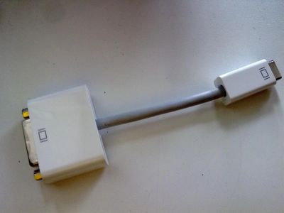 Лот: 3940591. Фото: 1. Адаптер Apple Mini-DVI - DVI. Шлейфы, кабели, переходники