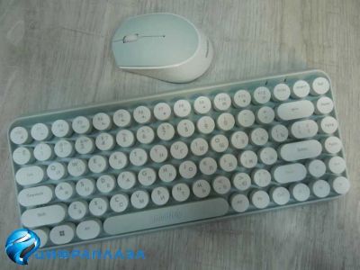 Лот: 19995479. Фото: 1. Комплект беспроводной клавиатура... Клавиатуры и мыши