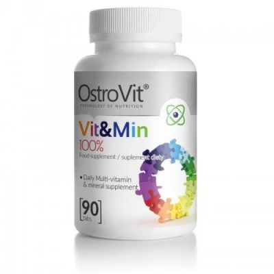 Лот: 12392057. Фото: 1. VIT&MIN (90 таб) (Ostrovit) (спортивное... Спортивное питание, витамины