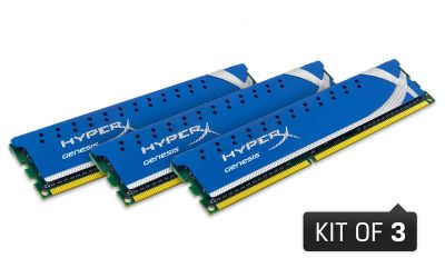 Лот: 11491417. Фото: 1. 12Gb (3x4Gb) Kingston HyperX 1600... Оперативная память