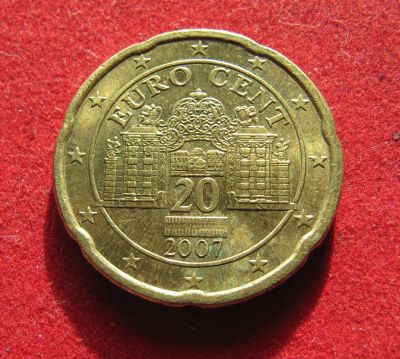 Лот: 19973372. Фото: 1. Австрия 20 евроцентов, 2007 г. Германия и Австрия