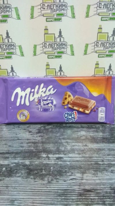 Лот: 12089663. Фото: 1. Шоколадка Milka Chips Ahoy. Шоколад, конфеты
