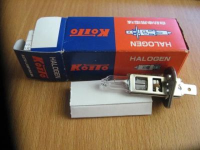 Лот: 6007031. Фото: 1. Лампа Koito H1 12V 55W (0457). Оптика и освещение