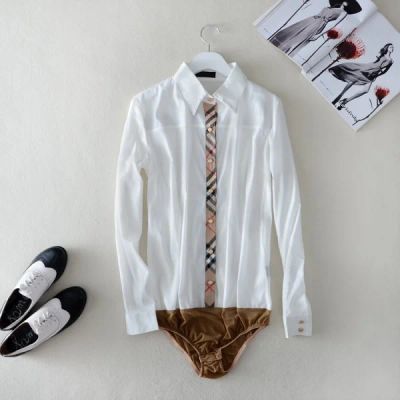 Лот: 3824510. Фото: 1. Боди-рубашка Burberry. Блузы, рубашки, водолазки