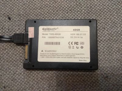 Лот: 17026406. Фото: 1. Goldenfir SSD T650-60GB. SSD-накопители