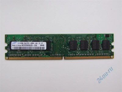 Лот: 714291. Фото: 1. Samsung DDR2 512 mb 1Rx8 pc2-4200U-444-12-zz. Оперативная память