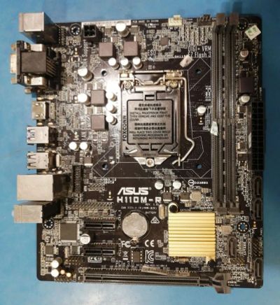 Лот: 19981527. Фото: 1. Материнская плата Asus H110m-r... Материнские платы