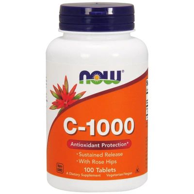 Лот: 16273414. Фото: 1. Now Foods, C-1000мг, 100 таблеток... Спортивное питание, витамины