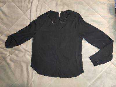 Лот: 17433587. Фото: 1. Рубашка черная Adidas neo. Блузы, рубашки, водолазки