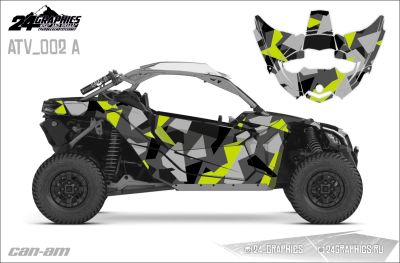 Лот: 13997948. Фото: 1. Наклейки Can-Am Maverick X3 ATV... Наклейки автомобильные