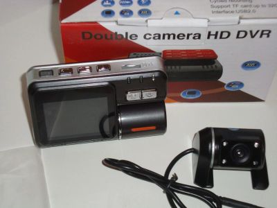 Лот: 3500049. Фото: 1. Видеорегистратор Double camera... Видеорегистраторы,  радар-детекторы, системы парковки