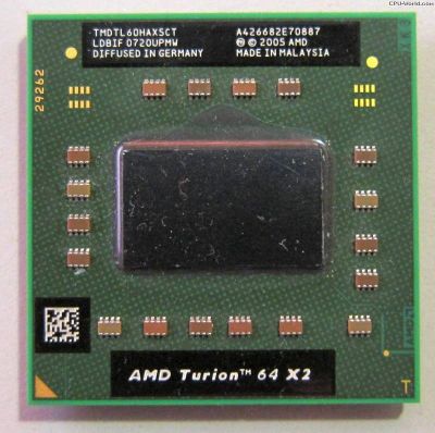Лот: 8568616. Фото: 1. AMD Turion 64 X2 TL-60 (TMDTL60HAX5CT... Процессоры