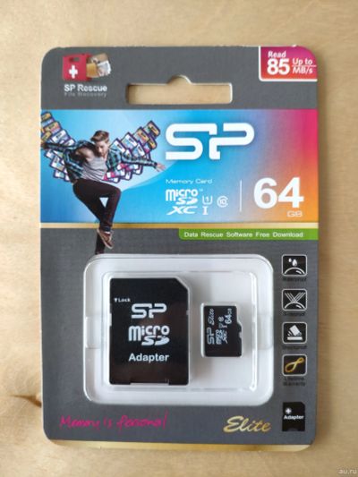 Лот: 14549896. Фото: 1. Карта памяти microSDXC Silicon... Карты памяти