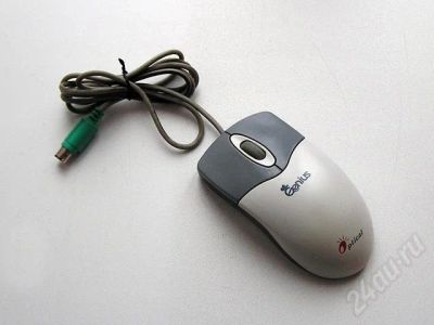 Лот: 626396. Фото: 1. Мышь Genius, оптическая хвостатая... Клавиатуры и мыши