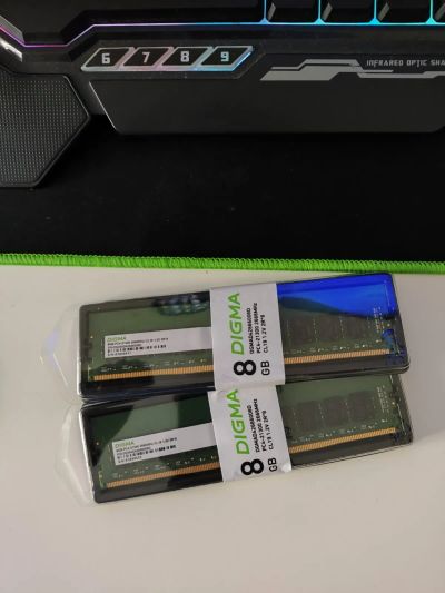 Лот: 20737949. Фото: 1. 16Gb (2x8gb) DDR4 Digma 2666MHz... Оперативная память