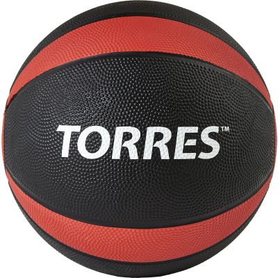 Лот: 22374679. Фото: 1. Медбол 6 кгTorres AL00226 черно-красно-белый. Фитнес, аэробика и гимнастика