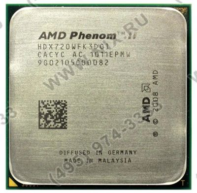 Лот: 9088268. Фото: 1. AMD Phenom II X3 720 (HDX720W... Процессоры