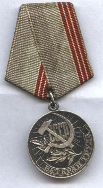 Лот: 3286118. Фото: 1. ветеран труда. Памятные медали