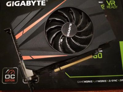 Лот: 14922039. Фото: 1. Gigabyte GeForce GTX 1060 Mini... Видеокарты