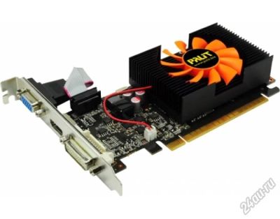 Лот: 5727053. Фото: 1. 1Gb Palit GT 440 128bit. Видеокарты