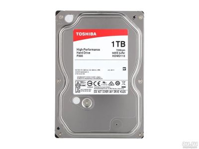 Лот: 9205944. Фото: 1. Жесткий диск Toshiba P300 1ТБ. Жёсткие диски (HDD)