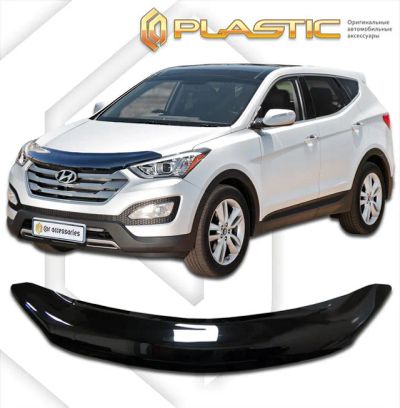 Лот: 13003276. Фото: 1. Дефлектор капота Hyundai SANTA... Детали тюнинга