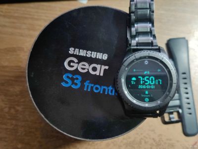 Лот: 18177551. Фото: 1. Часы Samsung gear S3 frontier. Смарт-часы, фитнес-браслеты, аксессуары