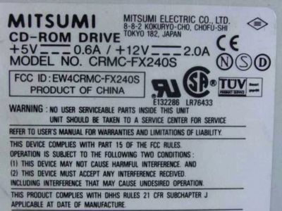 Лот: 6529265. Фото: 1. CD-ROm Mitsumi CRMC-FX240S. Приводы CD, DVD, BR, FDD