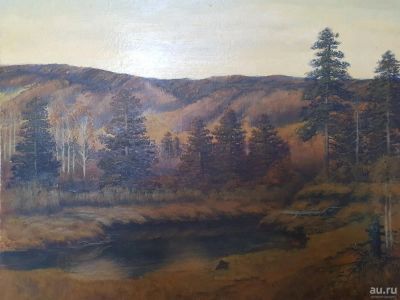 Лот: 13208883. Фото: 1. Картина Сибирский пейзаж.3. Картины, гравюры
