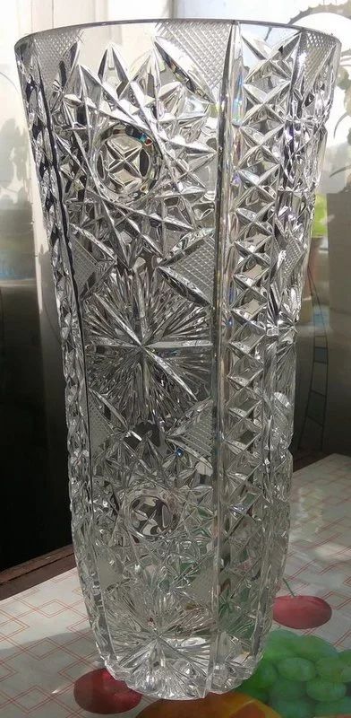 Лот: 15603495. Фото: 1. Большая красивая хрустальная ваза. Вазы