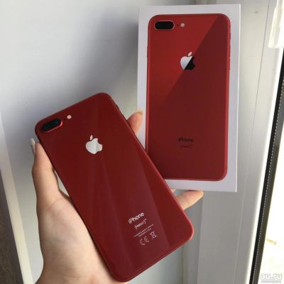 Лот: 14349244. Фото: 1. iPhone 8 plus 64 gb, red + стекло... Смартфоны