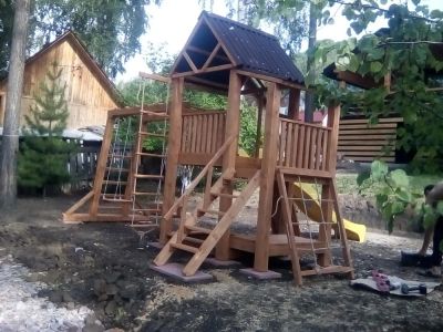 Лот: 9975685. Фото: 1. Детская игровая площадка (городок... Другое (срубы и конструкции)