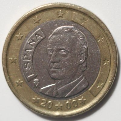 Лот: 2715119. Фото: 1. 1 евро 2000 год. Испания. Европа