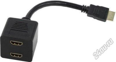 Лот: 5542346. Фото: 1. Переходник HDMI-M -- 2X-HDMI-F... Шлейфы, кабели, переходники