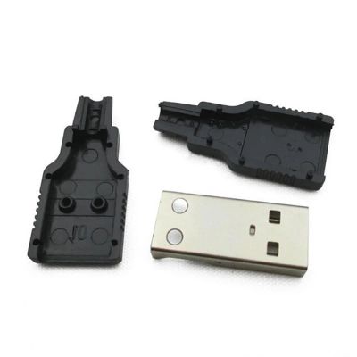 Лот: 6759375. Фото: 1. Разъём USB папа сборный под пайку... Разъёмы