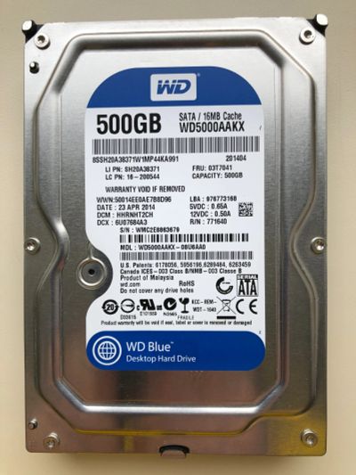 Лот: 20256323. Фото: 1. SATA-III 500Gb Western Digital... Жёсткие диски