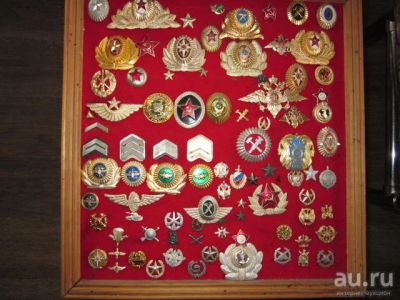 Лот: 15496778. Фото: 1. Панно.Набор кокард и петлиц. Другое (значки, медали, жетоны)