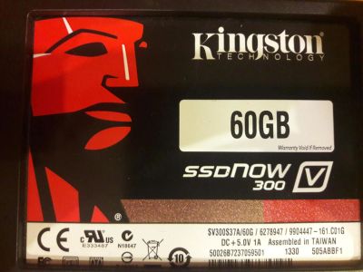 Лот: 10811572. Фото: 1. SSD Kingston ssdnow 300V. SSD-накопители