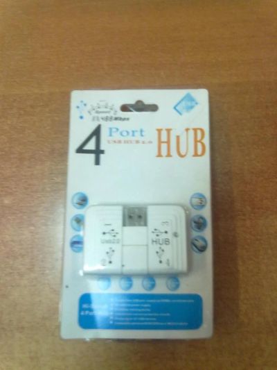 Лот: 4463478. Фото: 1. USB - Хаб на 4 порта Speed Белый. Платы расширения, контроллеры, доп. порты