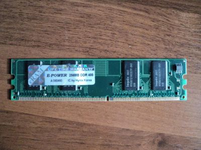 Лот: 4032558. Фото: 1. DDR 400 eRam E-Power 256Mb. Оперативная память