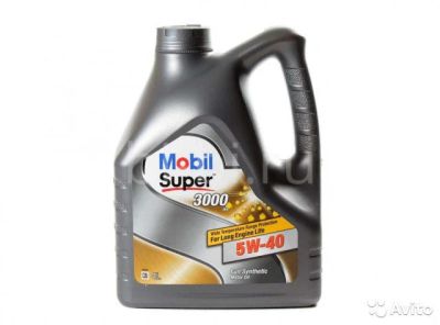 Лот: 3365796. Фото: 1. Mobil 5w40 Super 3000 Мобил 5w-40. Масла, жидкости