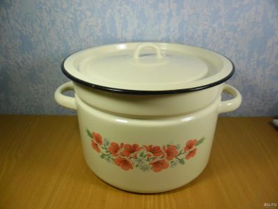 Лот: 12805951. Фото: 1. Новая советская эмалированная... Кастрюли