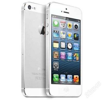Лот: 2964092. Фото: 1. Iphone 5 16gb white ( на гарантии... Смартфоны